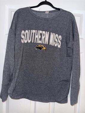 Women’s Grey Southern Miss Gray Lightweight Pullover Sweatshirt Size M